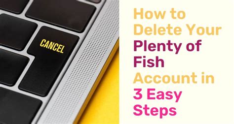 how do you delete plenty of fish profile